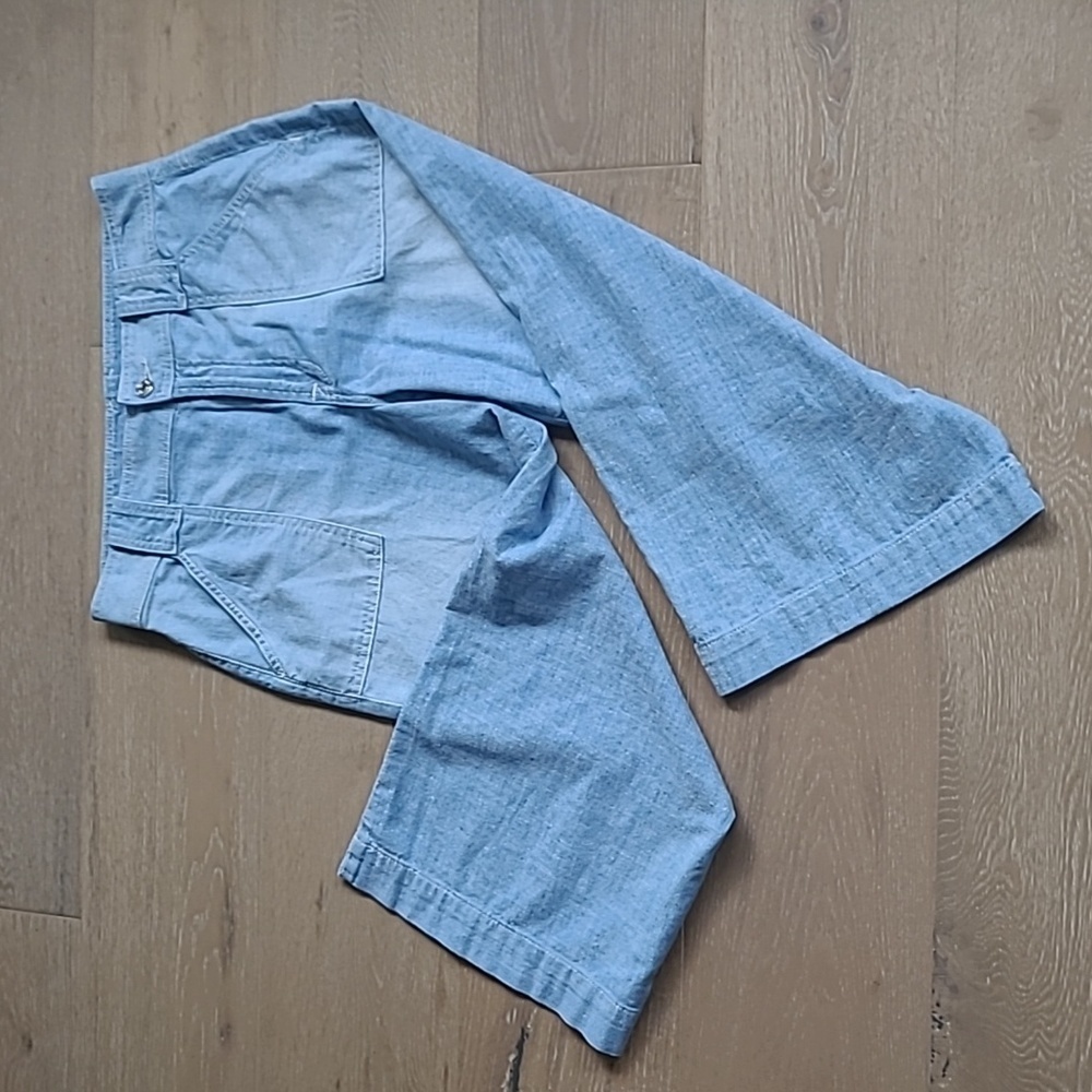 7 For All Mankind Light Blue Wide Leg Pants